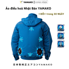Bộ Áo quạt điều hoà Yamako Super Pro 17V 30.000MAH màu XANH DK