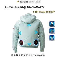 Bộ Áo quạt điều hoà Yamako Super Pro 17V 30.000MAH màu XANH NGỌC