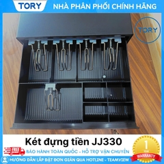 Két đựng tiền thu ngân TORY JJ330/JJ335 loại nhỏ, 330mm, 10 ngăn đựng tiền
