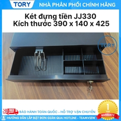 Két đựng tiền thu ngân TORY JJ330/JJ335 loại nhỏ, 330mm, 10 ngăn đựng tiền