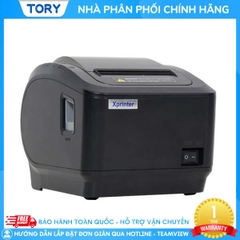 Máy in nhiệt, in bill hàng chính hãng Xprinter XP-K200L khổ 80mm, in điện thoại (kết nối USB + LAN)