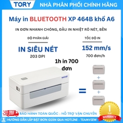 Xprinter XP-D464B (USB+Bluetooth) Máy in đơn hàng, tem nhãn. In không dây, in qua điện thoại. Máy in đơn hàng, in tem nhãn, in vận đơn TMĐT khổ 110mm