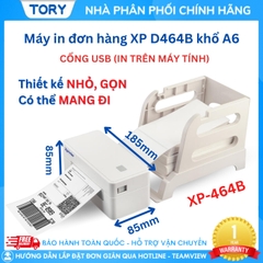 Xprinter XP-D464B (USB) Máy in đơn hàng, tem nhãn. Máy in đơn hàng, in tem nhãn, in vận đơn TMĐT khổ 110mm