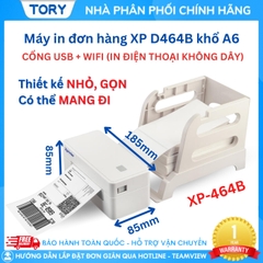 Xprinter XP-D464B (USB+Wifi) Máy in đơn hàng, tem nhãn. In không dây, in qua điện thoại. Máy in đơn hàng, in tem nhãn, in vận đơn TMĐT khổ 110mm