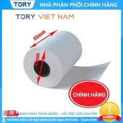 Thùng giấy in bill, giấy in nhiệt, giấy in hoá đơn khổ K80. Giấy in hoá đơn siêu thị, shop quần áo, tiệm cafe size 80mm