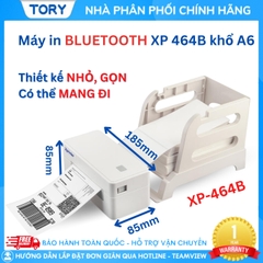 Xprinter XP-D464B (USB+Bluetooth) Máy in đơn hàng, tem nhãn. In không dây, in qua điện thoại. Máy in đơn hàng, in tem nhãn, in vận đơn TMĐT khổ 110mm