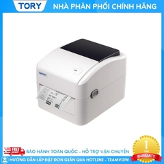 Máy in mã vạch, tem nhãn, decal, hàng chính hãng Xprinter XP-420B khổ 110mm (kết nối USB + LAN)