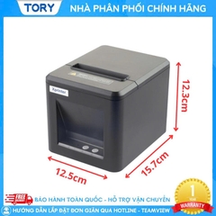 Máy in nhiệt, in bill hàng chính hãng Xprinter XP-T80W khổ 80mm, in điện thoại (kết nối USB + WIFI)