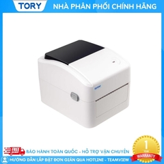 Máy in mã vạch, tem nhãn, decal, hàng chính hãng Xprinter XP-420B khổ 110mm (kết nối USB + LAN)