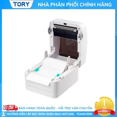 Máy in mã vạch, tem nhãn, decal, hàng chính hãng Xprinter XP-420B khổ 110mm (kết nối USB + LAN)