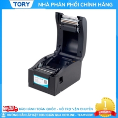 Máy in mã vạch, tem nhãn, decal, hàng chính hãng Xprinter XP-350BM khổ 80mm (kết nối USB + LAN)