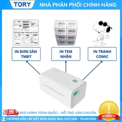 Máy in mã vạch, tem nhãn, decal, hàng chính hãng TPL TD-402S khổ 110mm (USB + Wifi + Bluetooth)