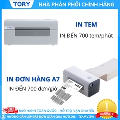 Máy in mã vạch, tem nhãn, decal, hàng chính hãng Xprinter XP-D465B(W) khổ 110mm (USB + Wifi)