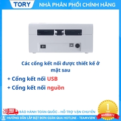 Máy in mã vạch, tem nhãn, decal, hàng chính hãng Xprinter XP-D465B(W) khổ 110mm (USB + Wifi)