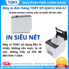 Máy in mã vạch, tem nhãn, decal, hàng chính hãng Xprinter XP-Q361U khổ 80mm  (USB + LAN)
