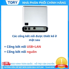 Máy in mã vạch, tem nhãn, decal, hàng chính hãng Xprinter XP-Q361U khổ 80mm  (USB + LAN)