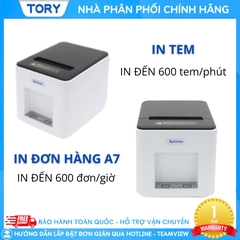 Máy in mã vạch, tem nhãn, decal, hàng chính hãng Xprinter XP-Q361U khổ 80mm  (USB + LAN)