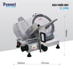 MÁY CẮT THỊT ĐÔNG LẠNH/THỊT CHÍN BÁN TỰ ĐỘNG FOZENI ES250