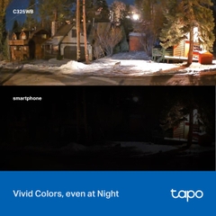 Camera Tapo C325WB 4M Ngoài Trời Cố Định , Color Pro