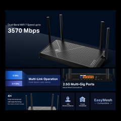 [BE3600] Thiết Bị Phát Wifi 7 TP-Link Archer BE230 Băng Tần Kép BE3600