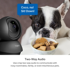 [3M] Camera Wifi Tapo C211 3M TP-Link Màu Đen  Trong Nhà Xoay 360 Độ, Đàm Thoại 2 Chiều