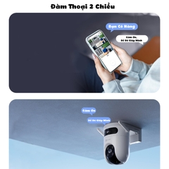 [6M] Camera Wifi Ezviz H9C [3MP+3MP] Ngoài Trời  2 Mắt, Trang Bị AI Thông Minh
