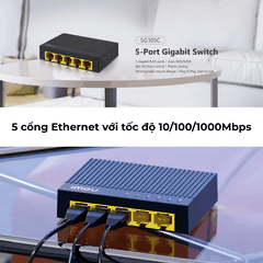 Bộ Chia Mạng Imou SG105C 5 Cổng Gigabit 1000M