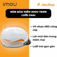 Nón Bảo Hiểm Imou Trơn Lưỡi Trai | Gọn Nhẹ – Năng Động – Dễ Phối
