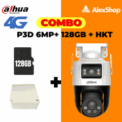[3M+3M] Camera Sim 4G DAHUA Picoo Dual D1 4G P3D-3F-PV-4G 2 Mắt Ngoài Trời