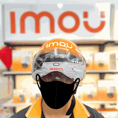 Nón Bảo Hiểm Imou Trơn - Có Kính - Màu Cam | An Toàn – Nổi Bật – Tiện Lợi Mỗi Ngày