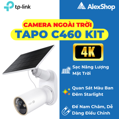 [4K] Tapo C460 KIT | Camera Ngoài Trời AI, Pin 10.000mAh, Có Tấm Năng Lượng Mặt Trời