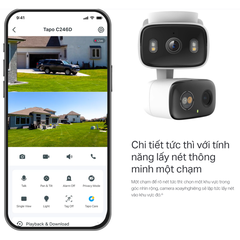[6M] Camera 2 Mắt AI Tapo C246D, Phân Giải 3M, Phát Hiện Thông Minh, Màu Ban Đêm, Chịu Thời Tiết IP65
