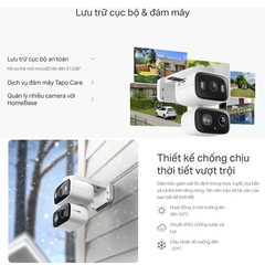 [6M] Camera 2 Mắt AI Tapo C246D, Phân Giải 3M, Phát Hiện Thông Minh, Màu Ban Đêm, Chịu Thời Tiết IP65