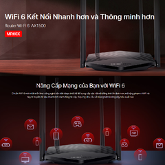 [AX1500] Thiết Bị Phát Wifi 6 Mercusys MR60X, Băng Tần Kép AX1500