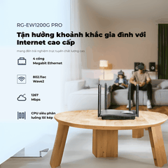 [1200M] Thiết Bị Phát Wifi RUIJIE RG-EW1200G Pro 2 Băng Gigabit