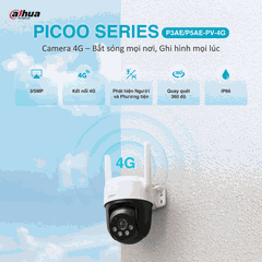 [5MP] Camera Dahua Picoo A2 4G 5MP P5AE-PV-4G, Ngoài Trời Xoay 360