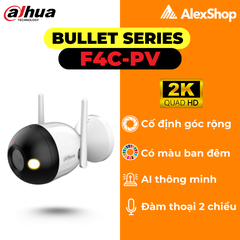 [4M] Camera Dahua F4C - PV, Cố Định Ngoài Trời, Màu Ban Đêm, Đàm Thoại 2 Chiều