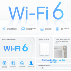 [AX3000] Thiết Bị Phát Wifi Mesh 6 TP-Link Archer Air R5 Siêu Mỏng Ốp Tường, Băng Thông AX3000