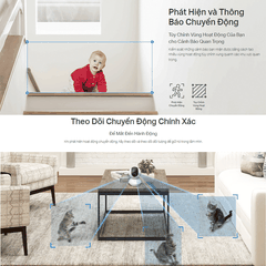 [3M] Camera Wifi Tapo TC71 3M TP-Link Trong Nhà Xoay 360 Độ, Đàm Thoại 2 Chiều