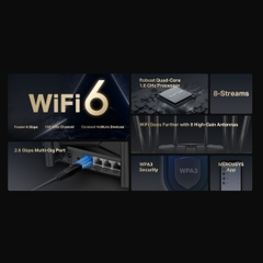 [AX6000] Thiết Bị Phát Wifi 6 Mercusys MR90X Băng Tần Kép AX6000