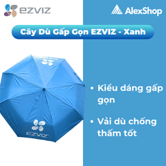 Cây Dù Gấp Gọn EZVIZ - Màu Xanh | Nhỏ Gọn – Chống Nắng Mưa – Đậm Dấu Ấn Thương Hiệu