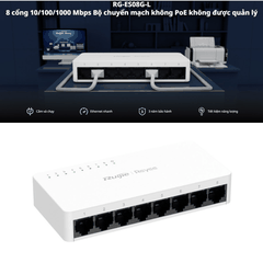 [8 Cổng] Bộ Chia Mạng RUIJIE ES08G-L 8 Cổng Tốc Độ 1000Mbps