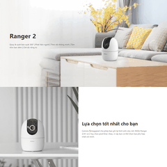 [5M] Camera Wifi Imou A52 Ranger 2 Trong Nhà Xoay 360 Độ, Đàm Thoại 2 Chiều