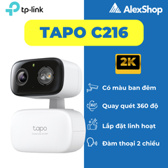 [3M] Camera Đa Năng Tapo C216, Xoay 360 Độ, Đàm Thoại 2 Chiều, Màu Ban đêm TP-Link