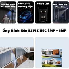 [6M] Camera Wifi Ezviz H9C [3MP+3MP] Ngoài Trời  2 Mắt, Trang Bị AI Thông Minh