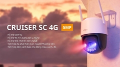 [5M] Camera Imou 4G Cruiser SC 4G Dùng Sim Ngoài Trời Xoay 360 Độ, Đàm Thoại 2 Chiều, Màu Ban Đêm - IPC-K7FP-5H0TE