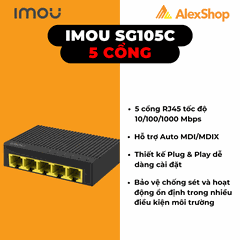 Bộ Chia Mạng Imou SG105C 5 Cổng Gigabit 1000M