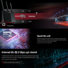 [AX5700] Thiết Bị Phát Wifi 6 Asus AX86 Pro Chuẩn Băng Thông AX5700