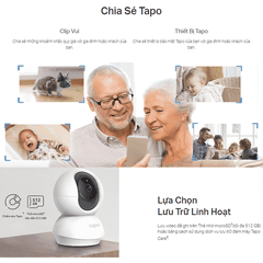 [3M] Camera Wifi Tapo TC71 3M TP-Link Trong Nhà Xoay 360 Độ, Đàm Thoại 2 Chiều