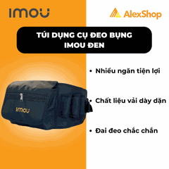 Túi Dụng Cụ Đeo Bụng Imou - Đen | Cỡ Trung | Tiện lợi – Gọn gàng – Chuyên nghiệp